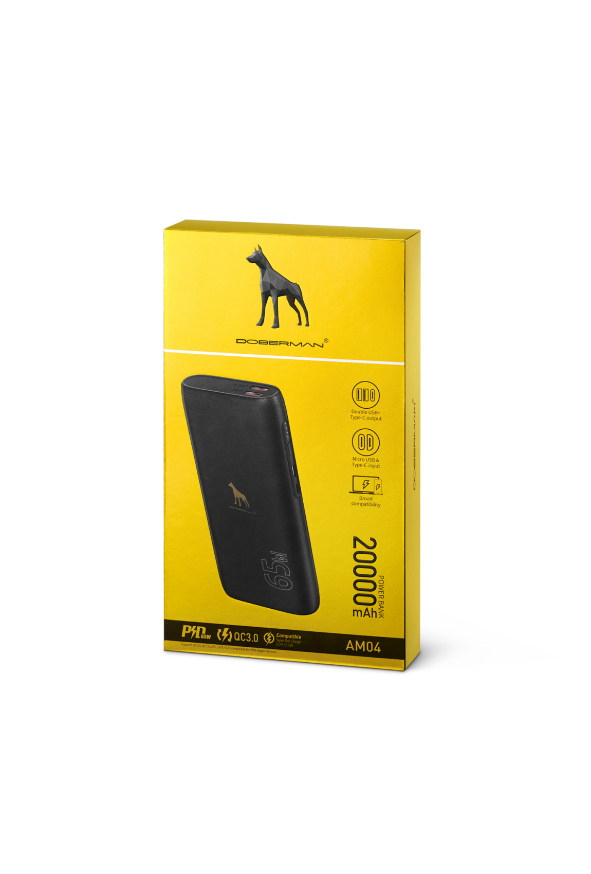 Power Bank Doberman 20000 mAh 65W Фото 1